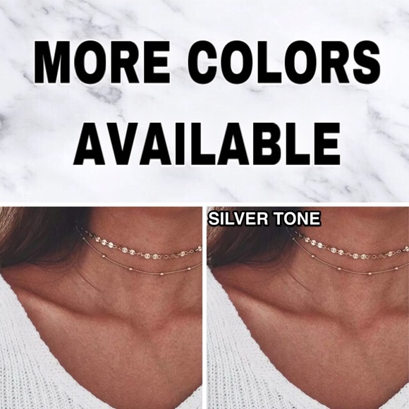 ⚜️[𝟯/$𝟭𝟴]⚜️2 Layered Gold Delicate Necklace NEW - Picture 7 of 9